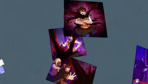 Gravity Rush (7) Exemple d'une même scène de BD dont l'angle change en bougeant la console